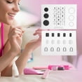 thumbnail image 2 of Unique Bargains Reusable Nail Art Stamping Mat 2 Pcs White Option A + Option C, 2 of 5