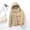 thumbnail image 1 of Chaqueta acolchada ultraligera con capucha para mujer, abrigos de plumón empaquetados en 15 colores, talla grande 5XL, 6XL, 7XL, primavera y otoño, novedad de 2022, 1 of 4