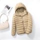 thumbnail image 1 of Chaqueta acolchada ultraligera con capucha para mujer, abrigos de plumón empaquetados en 15 colores, talla grande 5XL, 6XL, 7XL, primavera y otoño, novedad de 2022, 1 of 4
