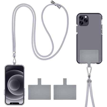 Phone Lanyard，Phone Charms Strap，The Length Is ，Adjustable,Phone Strap ，Applicable To Various Scenarios, Free Your Hands At Any Time. (Grey)