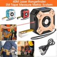 thumbnail image 2 of 40m Digital Laser Distance Meter Measure Point Tape Rangefinder USB Rechargeable, 2 of 5