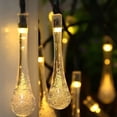 thumbnail image 4 of Fiudx Guirnalda de Luces Led con Forma de Gota de Agua, 20 Luces Led, Diseño de Bajo Consumo, Decoración Navideña, Iluminación de Jardín Exterior, Decoración para Árbol de Navidad o Boda, 5 M de Larg, 4 of 6