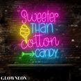 thumbnail image 4 of Glowneon Sweeter Than Cotton Candy Led Neon Signs, Cotton Candy Decor, 4 of 5