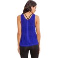 thumbnail image 2 of High-quality SweatyRocks Women's Sleeveless Scoop Neck Shirt Contract Mesh Racerback Tank Top, 2 of 5
