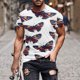 thumbnail image 1 of Tops para hombre, blusas y camisas de manga corta con cuello redondo para hombre, jersey informal de moda con estampado para hombre, camiseta de manga corta con cuello redondo, blusa de poliéster para, 1 of 5