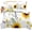 style2822, variant on Sunflower Duvet Cover Printed Bedding Set Print r Botanical Plants Novelty Comforter Cover with Yellow and White for Women