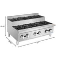 thumbnail image 3 of 36 in. Commercial Six-Burner Step Up Gas Range, 156000 BTU in Stainless-Steel (KM-CRSU-36), 3 of 12