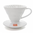 thumbnail image 1 of Gotero de café Hario V60 de plástico, tamaño 02, para 1 a 4 tazas, color blanco, 1 of 2
