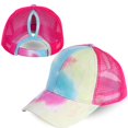 thumbnail image 3 of Women's Ponytail Baseball Cap Tie Dye Hat Sun Protection Girls Cap Baseball Cap, 3 of 4