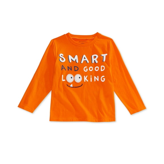 First Impressions Baby Boys Smart-Print Cotton T-Shirt (Autumn Glow, 18 Months)