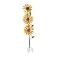 thumbnail image 3 of Carillón de viento con motivo de girasol hecho de , escultura de viento creativa con poste, decoración cálida, turbina de viento de jardín para, 3 of 9