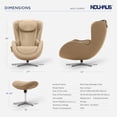 thumbnail image 3 of Nouhaus NOU Campo Heated Massage Chair,Full Body Massaging Zero-Gravity Leisure Recliner with Low-Noise 3D Massage and Dual Sound Systems Modern Massage Chairs (Mellow Sand), 3 of 8