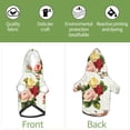 thumbnail image 3 of Uemuo Vintage Bike Flower Butterfly for Winter Dog Hoodie Sweatshirts with Pockets Warm Dog Clothes for Small Dogs Chihuahua-Small, 3 of 8