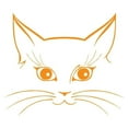 thumbnail image 5 of BAETEUY Cute Cat Head Car-Styling Vehicle Body Window Reflective Decals, 5 of 6