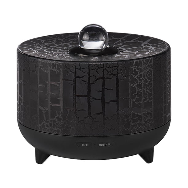Difusor de aceite esencial con efecto de llama, humidificador de aire con luz colorida, tanque de agua silencioso de 110V, 300ml, para el hogar,