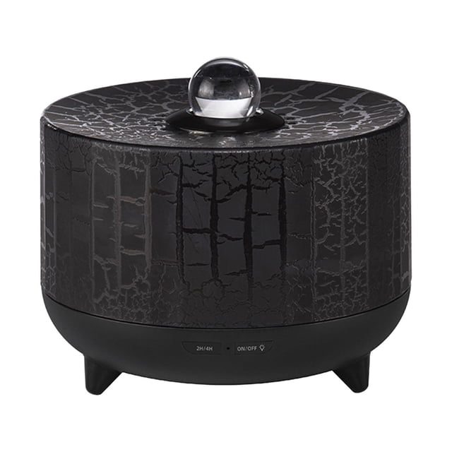 Difusor de aceite esencial con efecto de llama, humidificador de aire con luz colorida, tanque de agua silencioso de 110V, 300ml, para el hogar,