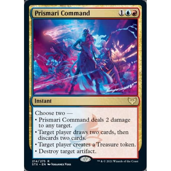MtG Strixhaven: School of Mages Rare Prismari Command (Foil) #214
