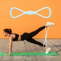 Uuiauoio Silicone Pull Belt，Figure 8 Resistance Band, Arm Back Shoulder Stretch Elastic Bands for Exercise, Workout Fitness Elastic Pull Rope Equipment for Chest Leg Home Gym Training