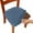 Dark blue, variant on KQJQS Chair Seat Covers with Ties - Stretch Solid Dining Room Chair Protectors, Durable and Stylish(Deel Coffee)