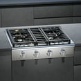 thumbnail image 4 of Empava 30" Slide-in Natural Gas Cooktop - Stainless Steel Range Top - 4 Deep Recessed Burners, 4 of 12