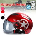 thumbnail image 2 of Vintage Open Face Helmet Adjustable Lightweight For Motorcycle Scooter Bicycle, 2 of 7