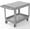 Gray, variant on Plastic Utility Cart Wheels, Large Flat Top Rolling Service Cart-Gray | 46 x 25 Inch 2 Shelf Work Carts, 500 lbs Capacity Heavy Duty Tool Cart W/Tub Storage, for Warehouse, Garage, Cleaning