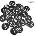 thumbnail image 1 of 100pcs Plastic Id Number Tags 1-100 Engraved Number Id Tag Colored For Key Ring fdW IIH [CO, 1 of 4