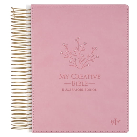 KJV Holy Bible, My Creative Bible - Illustrators Edition, Journal Space, Hardcover, King James Version, Pink, (Spiral-Bound)