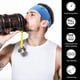thumbnail image 5 of Mujeres Hombres Diadema Elástica Tocado Transpirable Con Absorción Sudor () Azul, 5 of 8