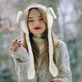 thumbnail image 3 of Shisuyan Earmuff Plush for Women Rabbit Ears 1Pcs Photo Prop Warmth, 3 of 8
