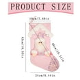 thumbnail image 3 of Christmas Stocking Decorations - Christmas Stocking Pink Snowman Reindeer 18 Inches Xmas Stockings Holiday Christmas Decoration Gifts for Family Girl Boy Kids, 3 of 9