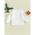 thumbnail image 3 of Argulvti Toddler Baby Christmas Sweatshirts Colorful Letter Pattern Long Sleeve Pullovers Winter Tops, 3 of 8
