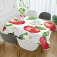 thumbnail image 2 of Yayeee Tablecloths 60" x 90" Rectangle Wrinkle Resistant Party Table Cover, White Apple Pattern, 2 of 8