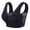 Black, variant on Women's Cotton Front-Closure Bra - Buttonless Shaping Lift | Breathable Anti-Sagging Support with Comfort Fit