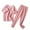 Pink, variant on 2025 Baby Boys Girls Pajama Set Kids Toddler Basic Sleepwear Toddler Kids Long Johns Khaki