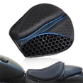 thumbnail image 1 of Cojín De Gel Para Asiento De Moto, Almohadilla Antideslizante Y Transpirable Con Núcleo De Honeycomb, Funda Impermeable Universal Para Viajes Largos Y Conmutación, 1 of 9