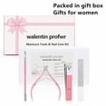 thumbnail image 3 of Nail Care Kit,Nail Files and Nail Buffer, Manicure Kit for Women,Cuticle Nippers,Cuticle Trimmer, Cuticle Pusher,Nail Tools,Nail Kit, Pedicure & Manicure Tools,Nail Prep Kit,Gifts for Mom Women, 3 of 10