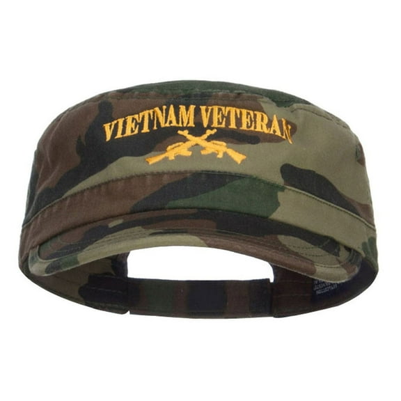 Vietnam Veteran Embroidered Camo Army Cap - Camo OSFM