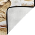 thumbnail image 5 of SKYSONIC 72x48in Nautical Beach Seashell Area Rug, Tropical Anchor Non-Slip Floor Carpet for Indoor Living Dining Room and Bedroom Area, 5 of 7
