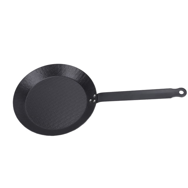 Non Stick Frying Pan, Carbon Steel Frying Pan Skillet, Cookware with Comfortable Handle, Smokeless Design, Indoor Outdoor Cooking