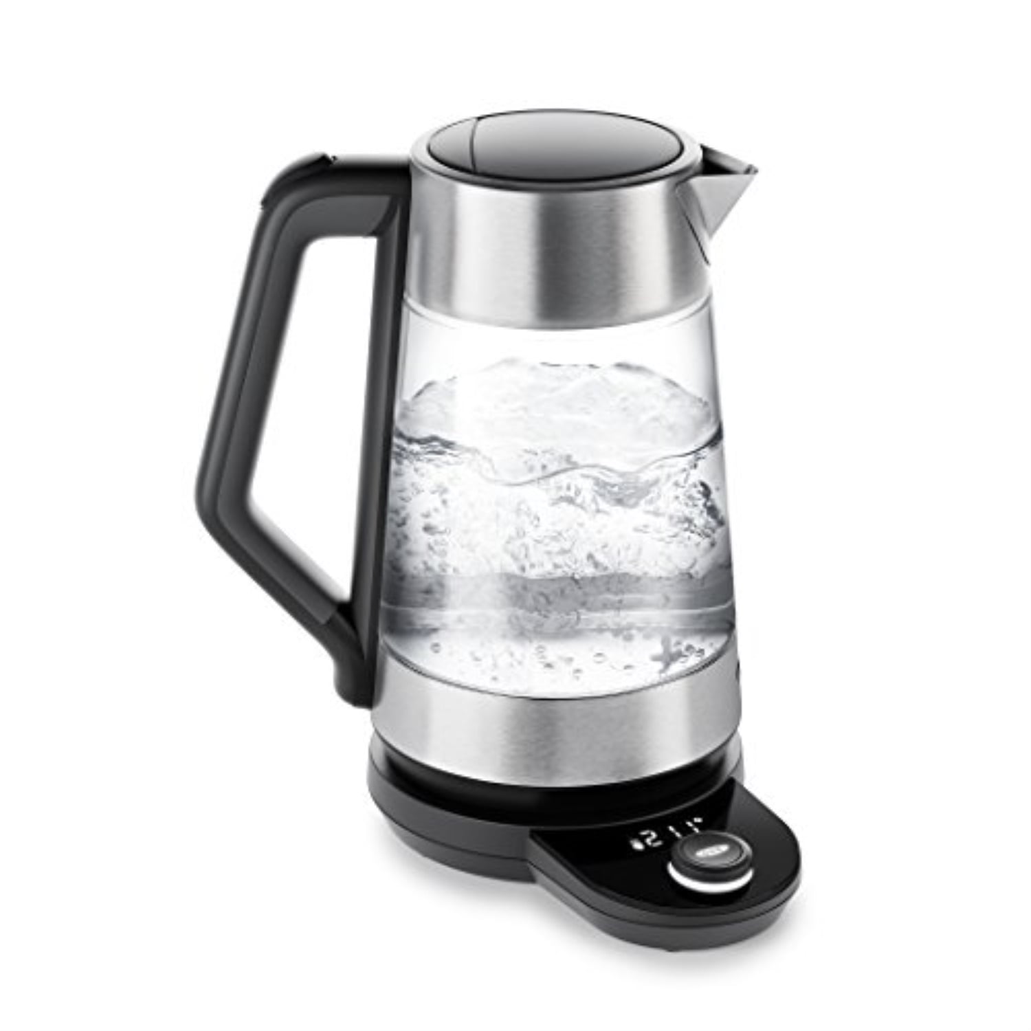 oxo 8716900 brew clarity adjustable temperature kettle, electric, clear