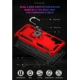 thumbnail image 5 of TASHHAR Samsung Galaxy A04S Case/A13 5G Case with Screen and Lens Protector Magnetic Ring Kickstand Military Grade Double Layer Drop Protection Rugged Detachable for Galaxy A04S/A13 5G Phone - Red, 5 of 8