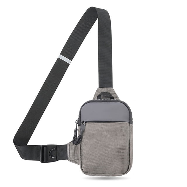 Mini bolso cruzado para correr, bolsillos dobles, impermeable, ejercicio para correr, senderismo, viajes en bicicleta