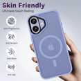 thumbnail image 3 of 3-in-1 Entronix Bundle for iPhone 17, Magnetic Sturdy Matte Case 2 Screen Protector, Purple, 3 of 8
