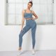 thumbnail image 1 of Leggings de cintura alta y conjunto superior de dos piezas, conjuntos de ropa de Yoga, ropa atlética, chándal de gimnasio sin costuras para mujer, trajes de entrenamiento de Fitness, 1 of 5