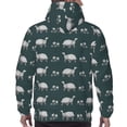 thumbnail image 7 of Haiem Turtle Chrysanthemum Patterned Men's Hoodie with Kangaroo Pocket - Ideal Pullover Sweatshirt for Daily Wear, Travel, and Home-Small, 7 of 7