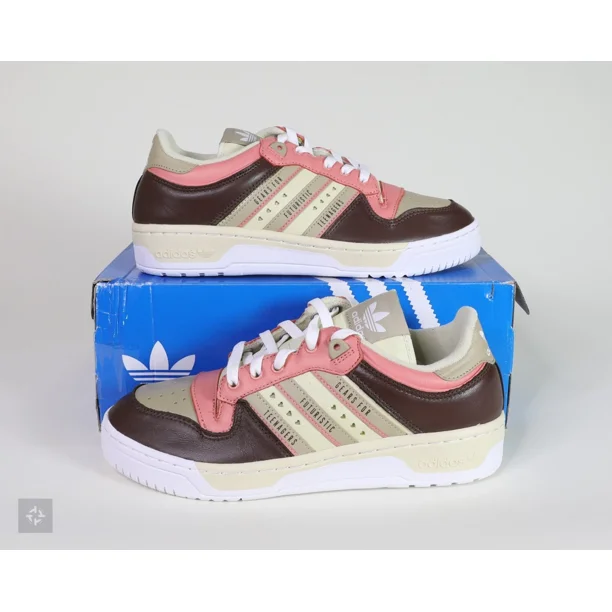 Adi - das Rivalry Low Human Made Sand Brown Pink White Shoes Mens Size 8.5 (FY1085)