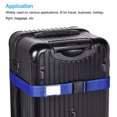 thumbnail image 5 of Uxcell 2m Length Baggage Buckle Travel Suitcase Luggage Strap, Black Blue 2in1 Set, 5 of 5