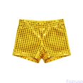 thumbnail image 2 of Fozruso Sparkling Dotty Stage Shorts For Girls And Boys – Glimmering Sequin Dance Shorts For Performances And Events for Kids School Daily(Yellow), 2 of 5