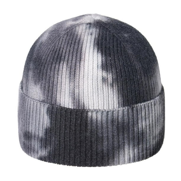Moda Streetwear Hip Hop Caps Winter Warm Knitted Hat Tie Dye Print Warm Beanies Para Mujeres Niñas Methold AP007361-02